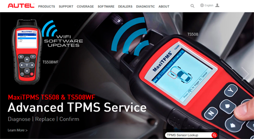 Autel TPMS Website
