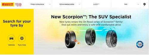 Pirelli Website